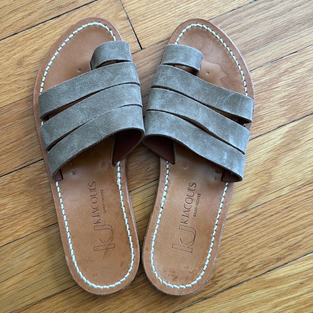 K. JACQUES - GANDALF SANDAL OLIVE SUEDE
